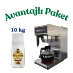 PortaBianco Filtre Kahve Makinesi + 10xNominal Coffee Gold Blend 1 kg Filtre Kahve